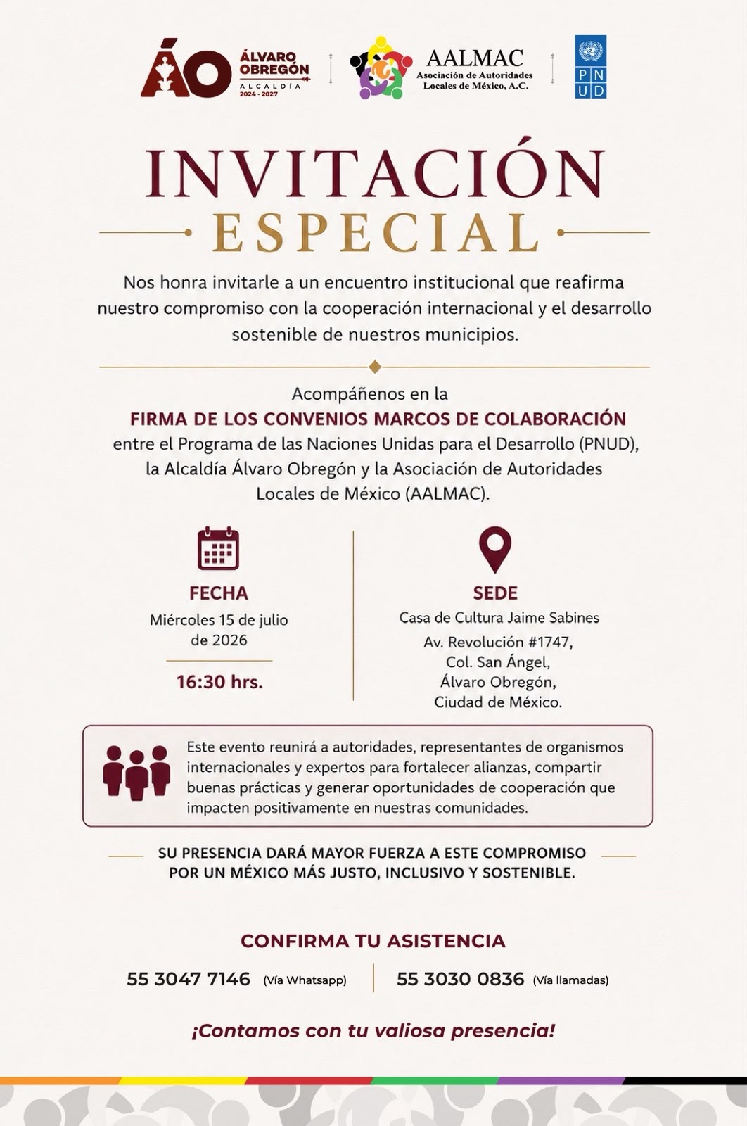 FIRMA DE CONVENIOS DE COLABORACIÓN 